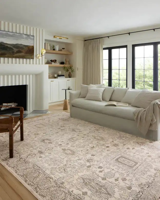 Loloi II Teagan TEA-03 Ivory/Sand Rug - Carpet & Tile Mart