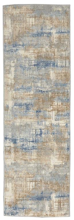 Calvin Klein Rush CK951 Blue/Beige Runner Area Rug