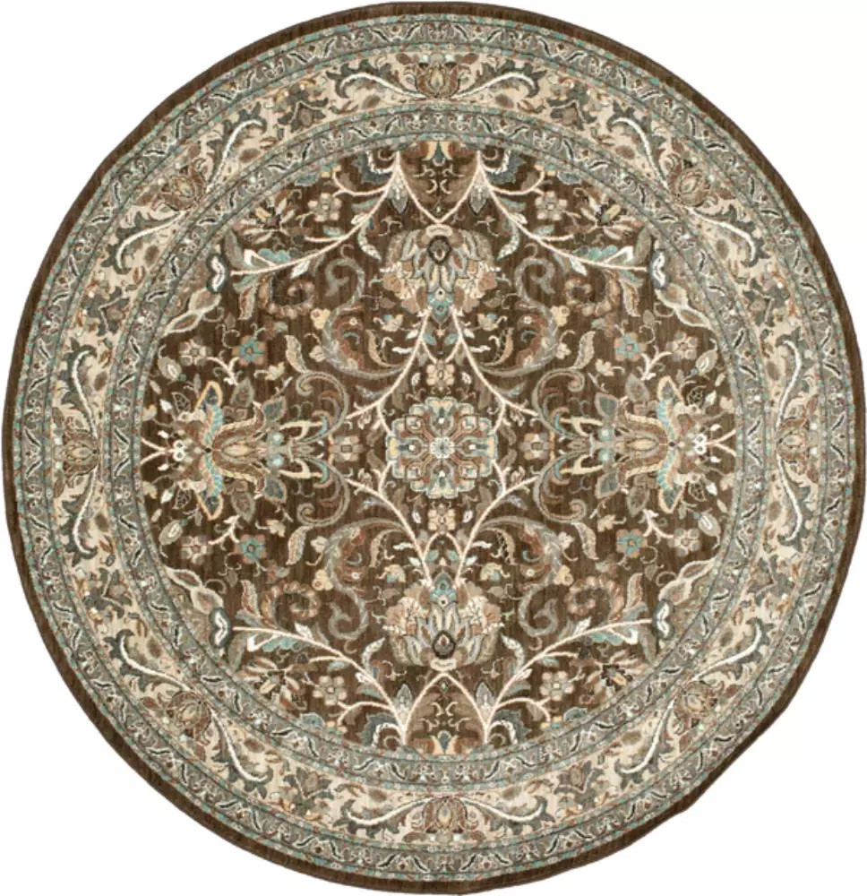 Karastan Euphoria 90262-80062 Newbridge Brown Round Area Rug