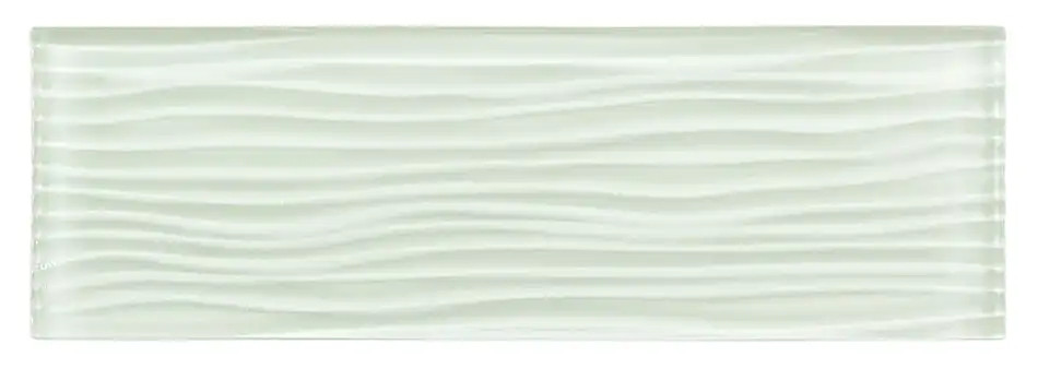 C01W Crystile Wave Ice Mist Glossy Mosaic Tile - Carpet & Tile Mart