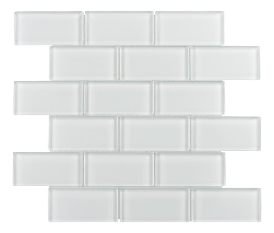 GL84 Glacier Bright White Mosaic Tile Product Image