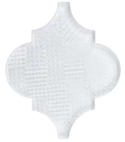VS421 Textured Versailles White Tulip Mosaic Tile Product Image