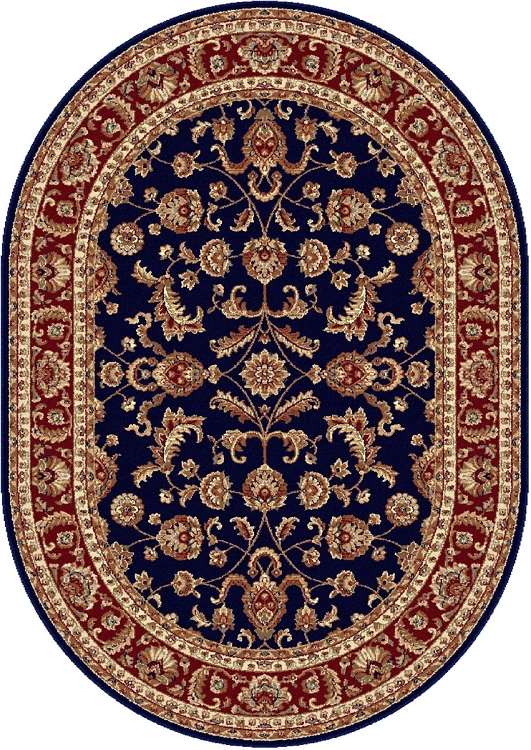 Sensation 4797 Navy Oval Area Rug