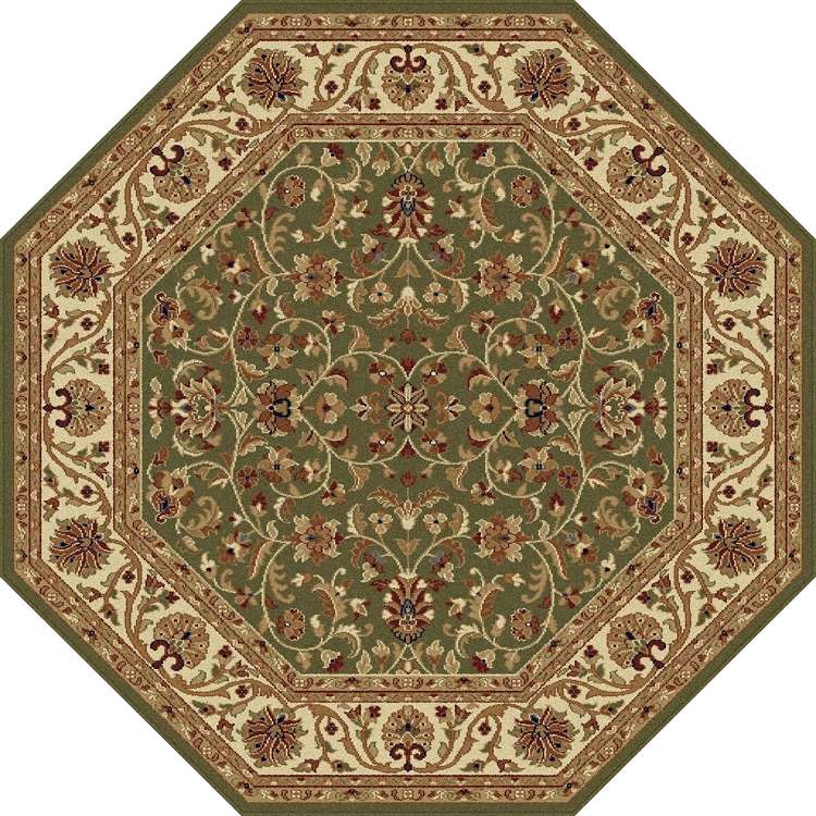 Sensation 4815 Green Octagon Area Rug