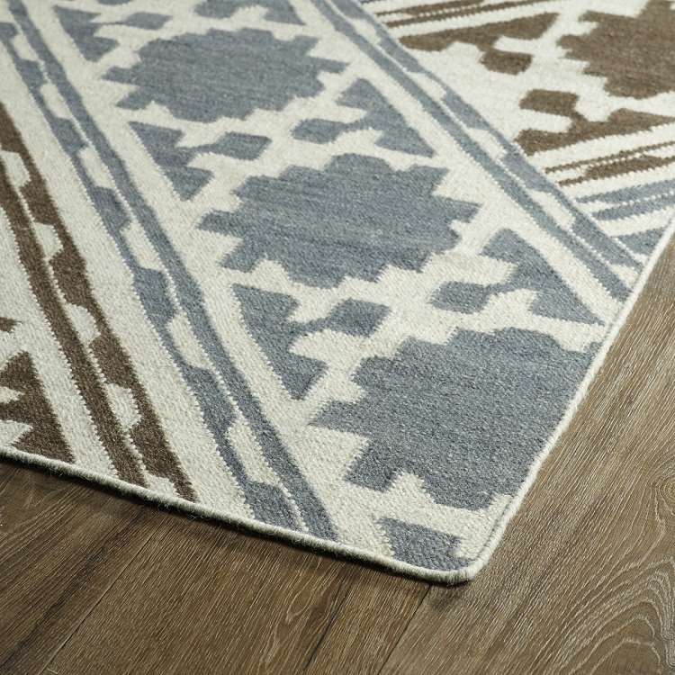 Glam GLA02-49 Brown Area Rug Corner