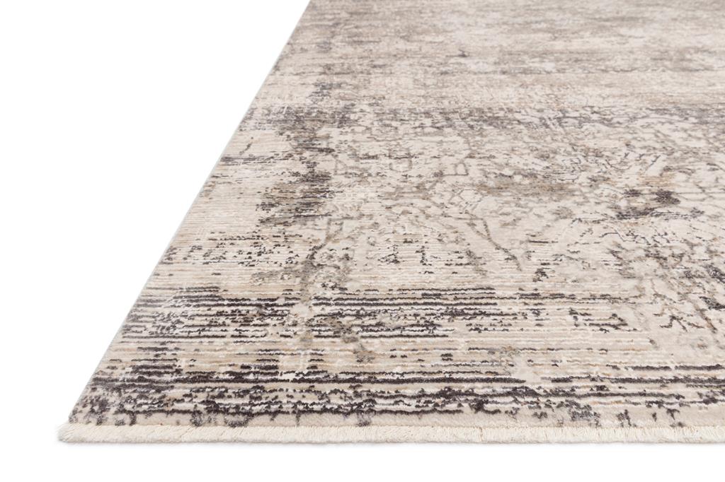 Loloi Homage HOM-01 Graphite/Beige Area Rug Angle