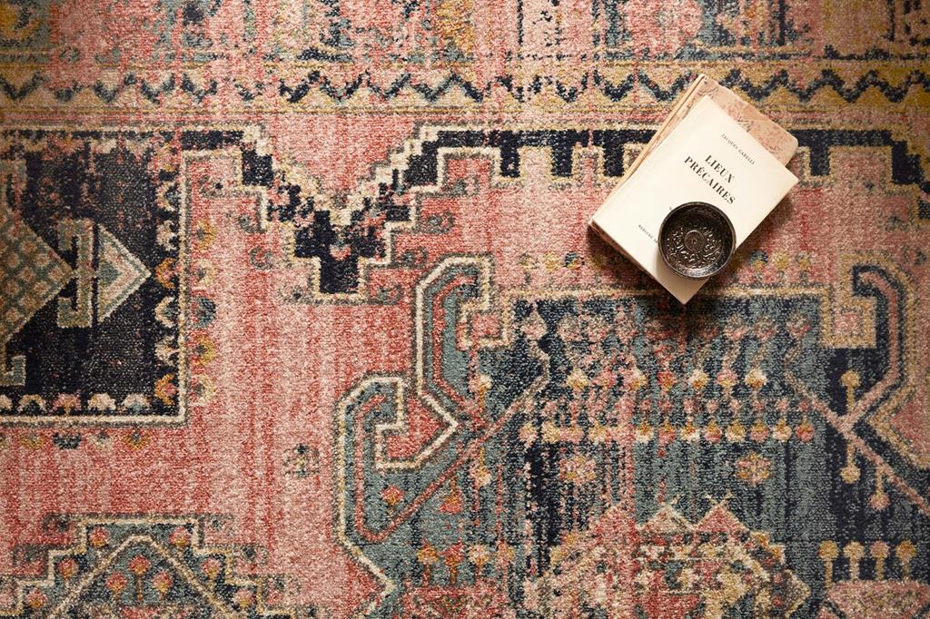 Loloi II Jocelyn JOC-06 Rose/Rose Area Rug Lifestyle Scene