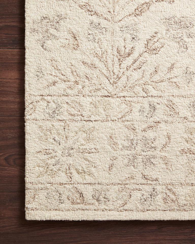 Loloi Norabel NOR-02 Ivory/Neutral Area Rug Corner