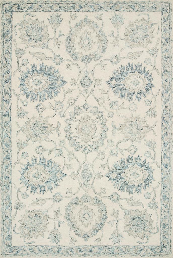 Loloi Norabel NOR-04 Ivory/Blue Area Rug