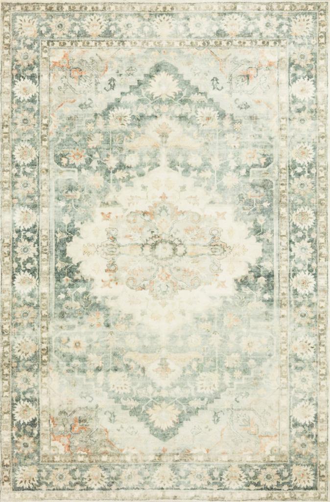 Loloi II Rosette ROS-08 Teal/Ivory Area Rug