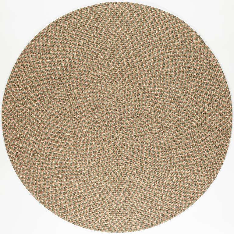 Rhody Rug Camden CD66 Basil Tweed Round Area Rug