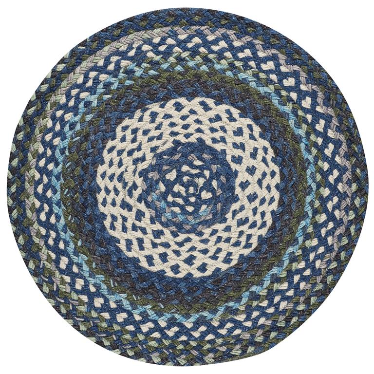 Capel Rugs Wanderer 0228-465 Deep Blue Area Rug Round