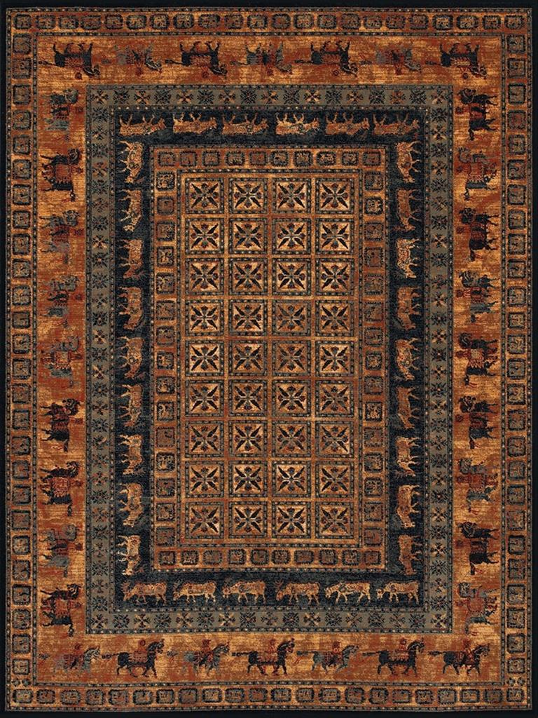 Couristan Old World Classics 1660-3066 Pazyrk Burnished Rust Area Rug