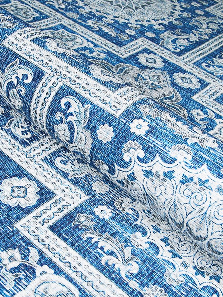 Couristan Pasha 5077-0177 Sari Sapphire Area Rug Texture