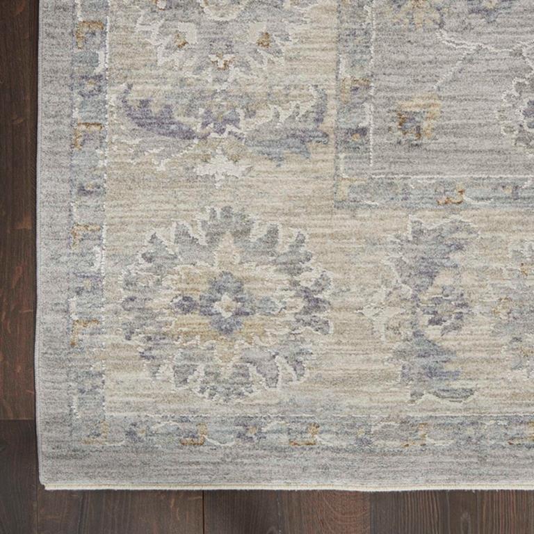 Nourison Infinite IFT02 Grey Area Rug Corner