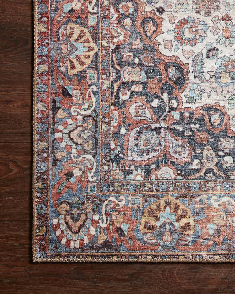 Loloi II Wynter WYN-01 Red Multi Area Rug Corner