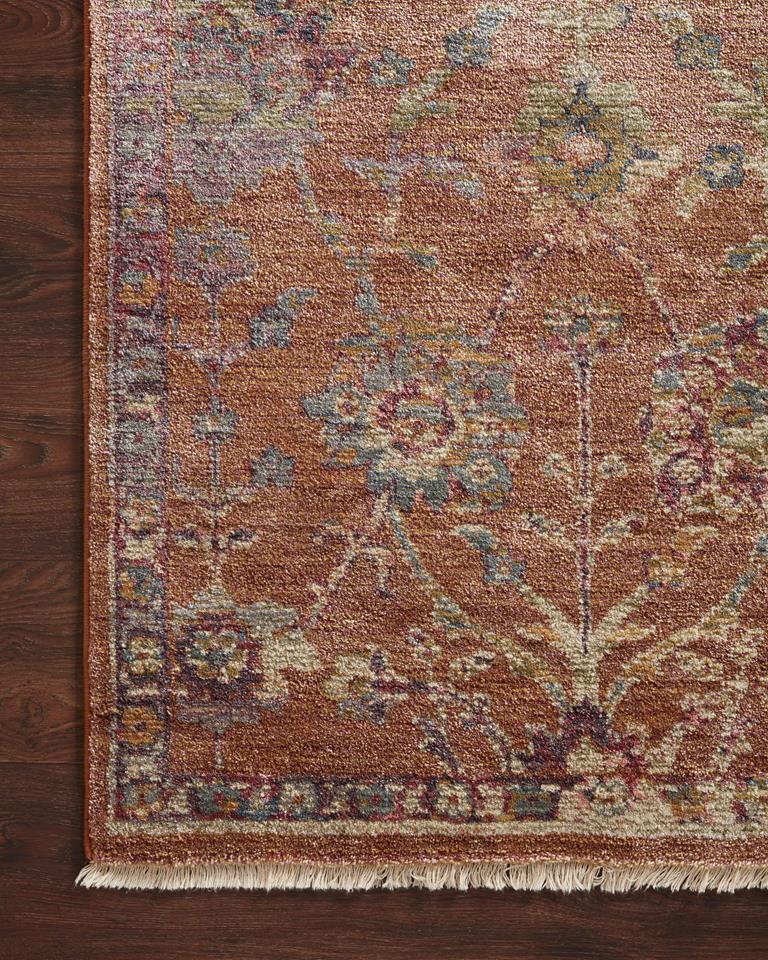 Loloi Giada GIA-05 Terracotta Multi Area Rug Corner