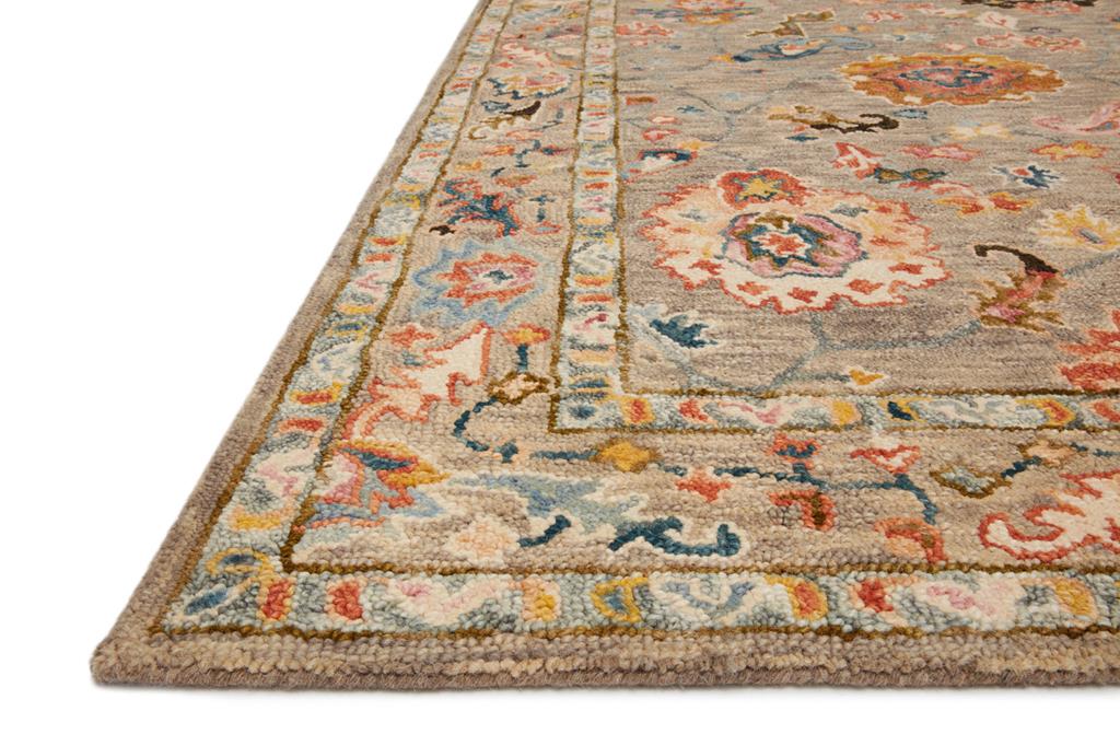 Loloi Padma PMA-01 Grey Multi Area Rug Angle