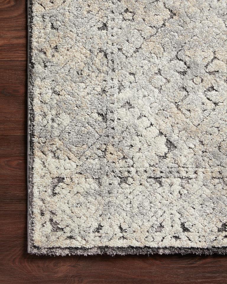 Loloi Theory THY-05 Grey Sand Area Rug Corner