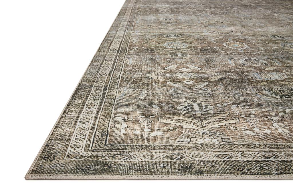 Loloi II Layla LAY-13 Antique Moss Area Rug Angle