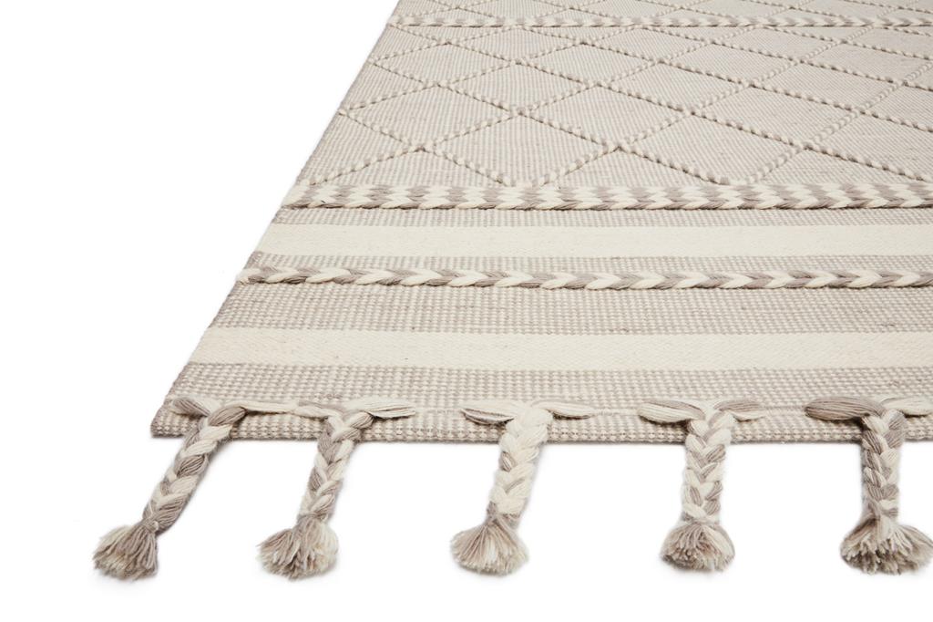 Loloi II Sawyer SAW-05 Silver Area Rug Angle