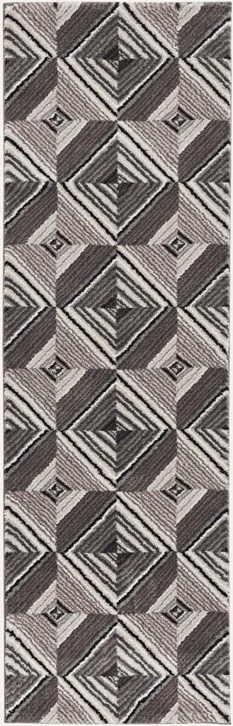 Kas Elements 6553 Grey Mocha Soho Area Rug Runner