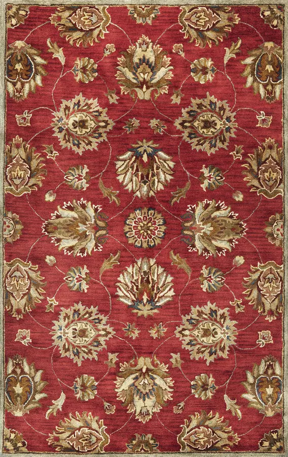 Kas Syriana 6003 Red Allover Kashan Area Rug