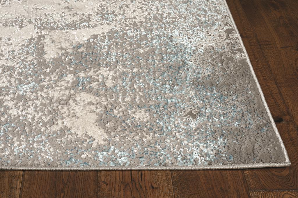 Kas Luna 7131 Silver Blue Natural Area Rug Corner