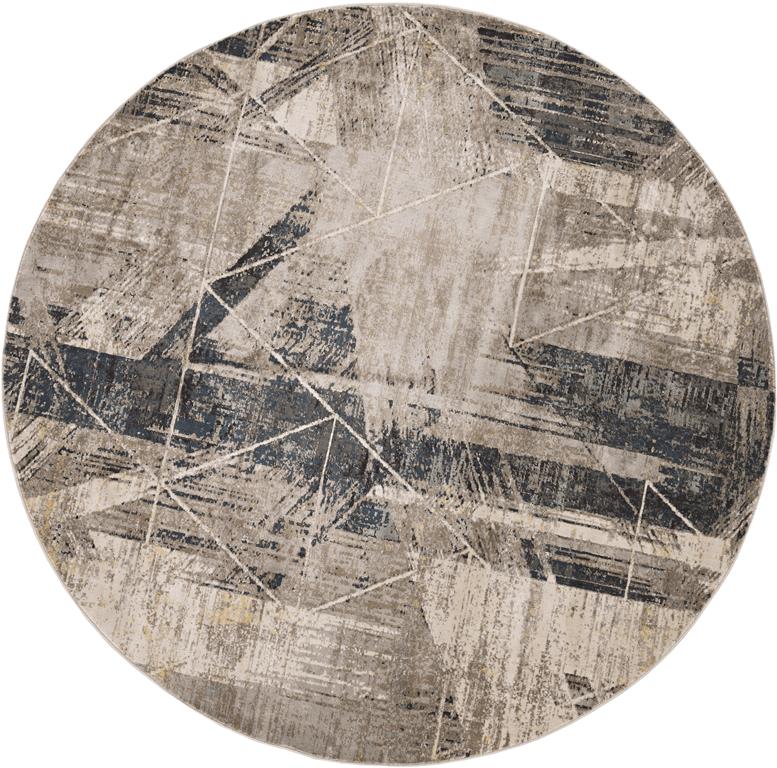 Kas Montreal 4767 Grey Blue Twilight Round Area Rug