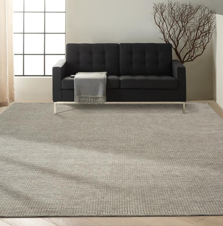 Calvin Klein Pretoria CK890 Stone Area Rug Room Scene