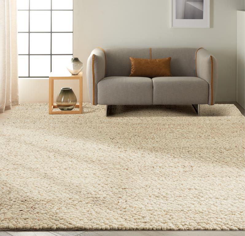 Calvin Klein Riverstone CK940 Ivory Area Rug Room Scene