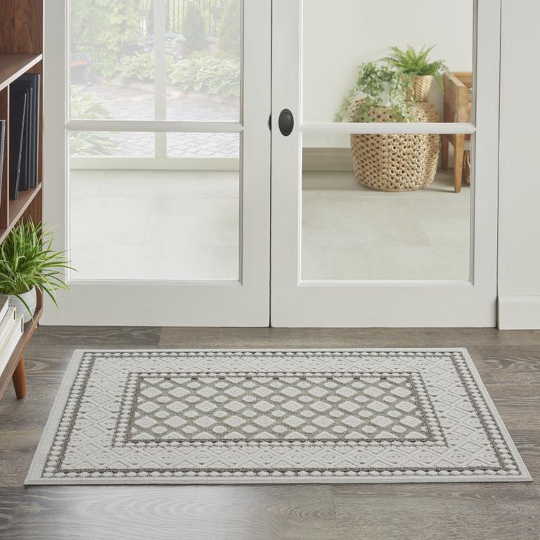 Nourison Key Largo KLG02 Lt. Grey Scatter Area Rug