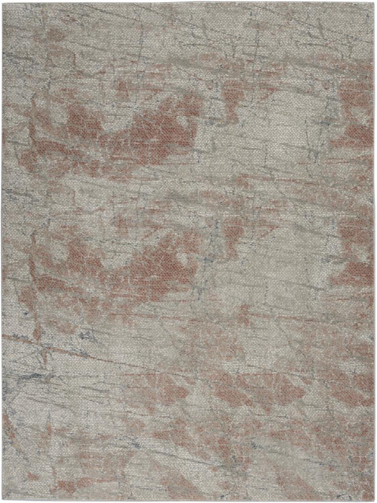 Nourison Rustic Textures RUS15 Lt. Grey Rust Area Rug - Carpetmart