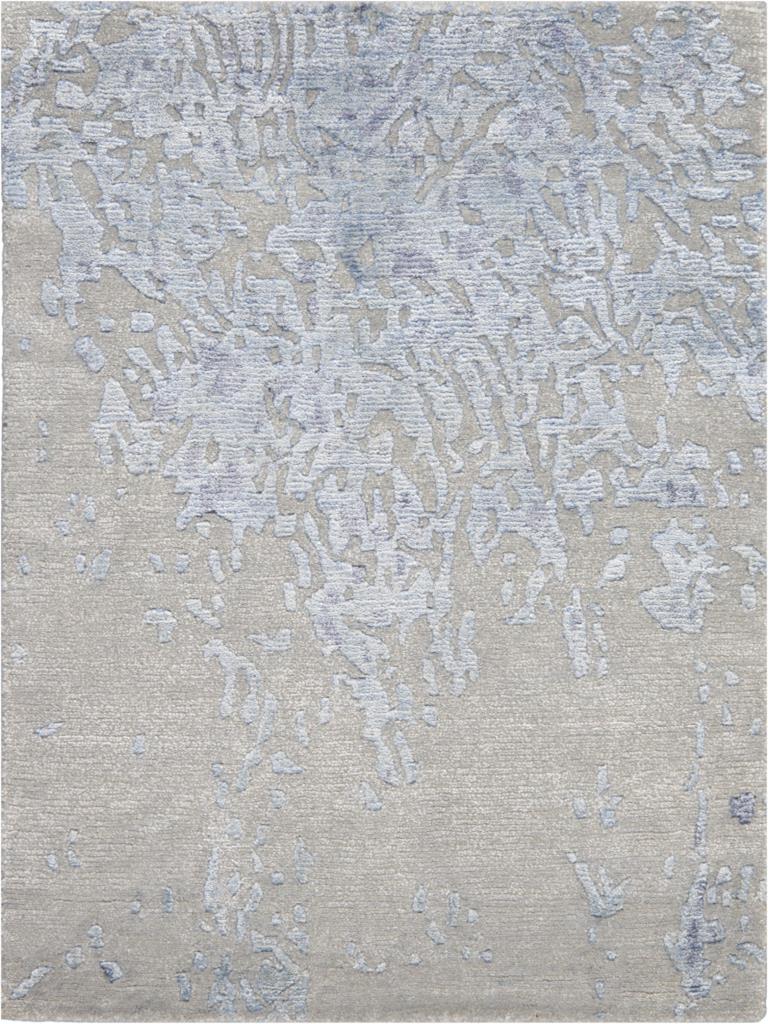 Nourison Silk Shadows SHA18 Grey Blue Scatter Rug