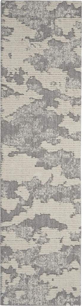 Nourison Zermatt ZER01 Ivory Grey Runner Area Rug