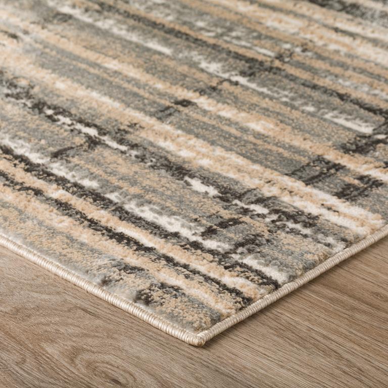 Dalyn Karma KM8 Grey Area Rug on Angle