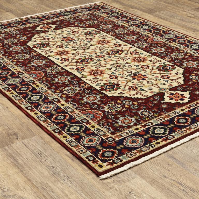 Oriental Weavers Lilihan 1802W Area Rug on Angle