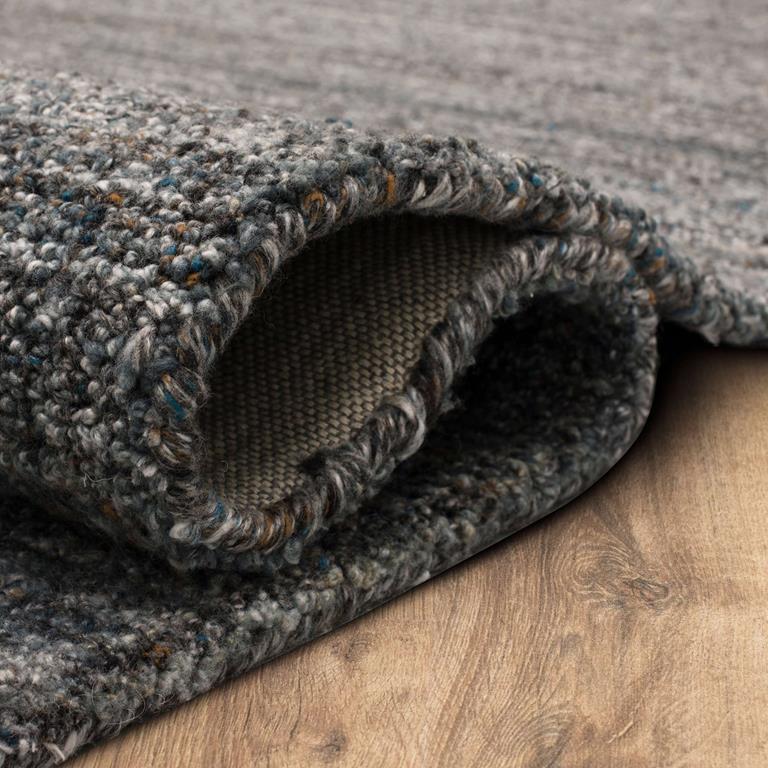 Karastan Haberdasher RG175-964 Graphite Area Rug Roll Edge