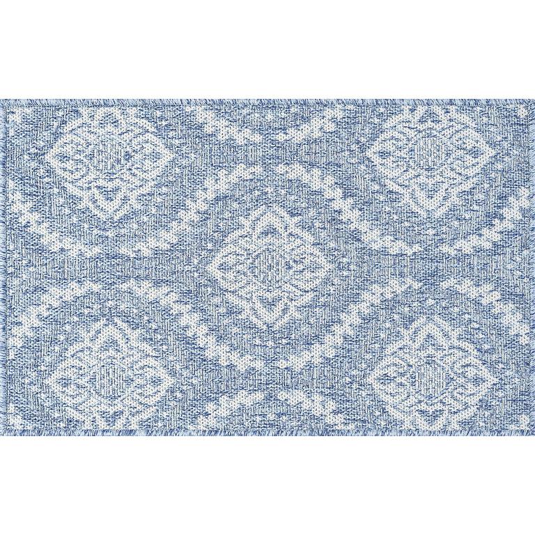 Tayse Denver Dionne DEN1101 Blue Scatter Area Rug