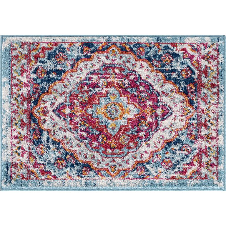 Tayse Diamond Britney DIA1302 Blue Scatter Area Rug