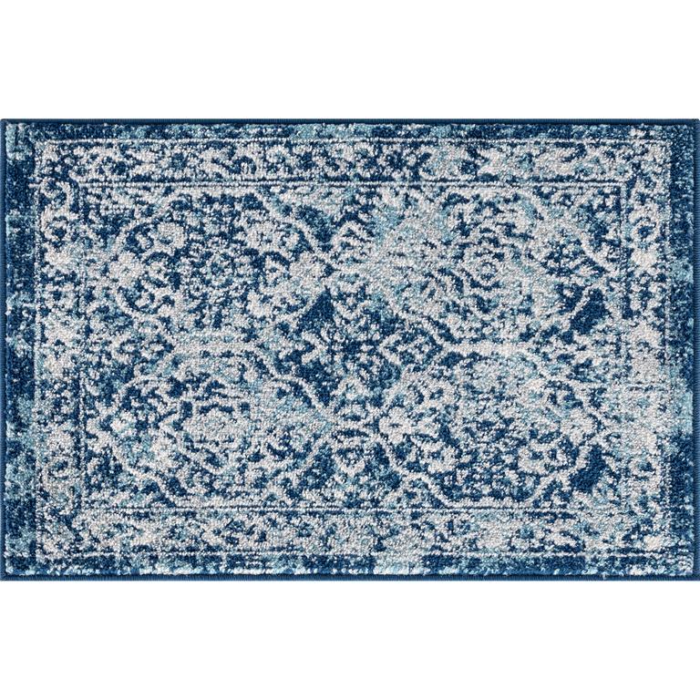 Tayse Diamond Tiera DIA1201 Blue Scatter Area Rug