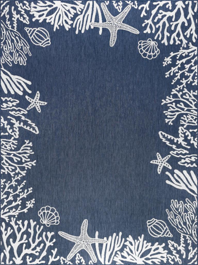 Tayse Eco Biscayne ECO1505 Navy Area Rug - Carpetmart.com - Carpet