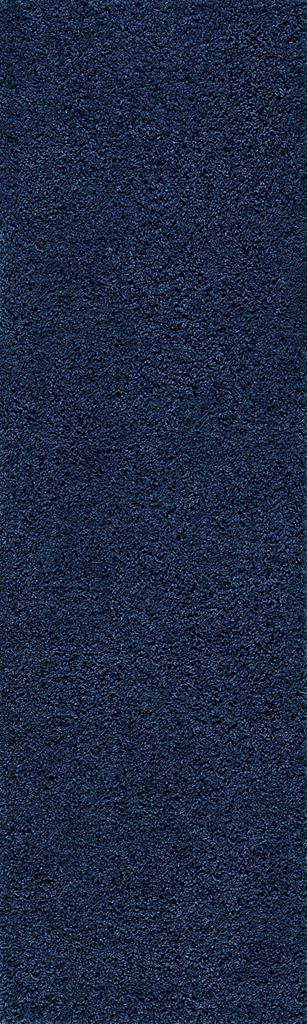 Tayse Jersey Shag Alana JRS1004 Navy Runner Area Rug