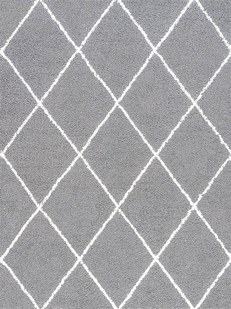 Tayse Jersey Shag Mira JRS1102 Silver Area Rug