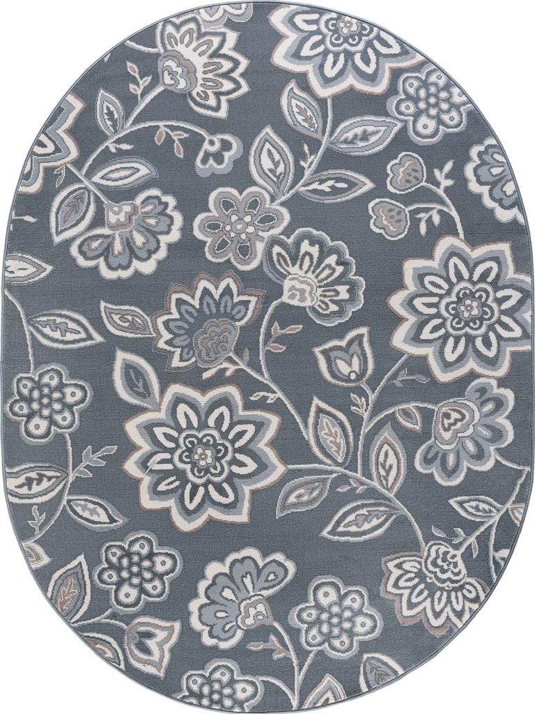 Tayse Madison Emmalyn MDN3409 Gray Oval Area Rug