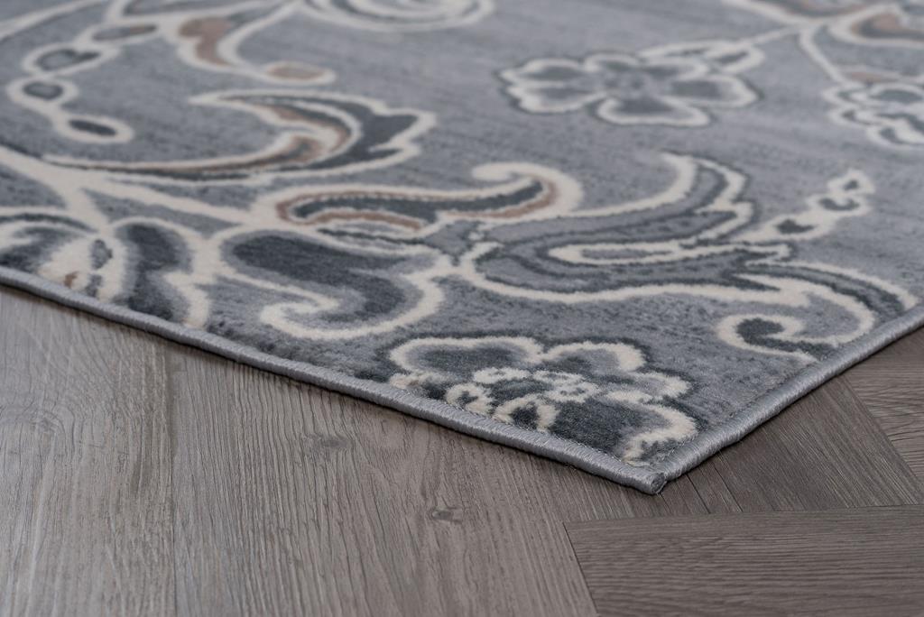 Tayse Madison Garland MDN3509 Gray Area Rug Corner