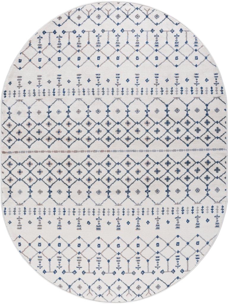 Tayse Madison Heidy MDN3317 Cream Oval Area Rug