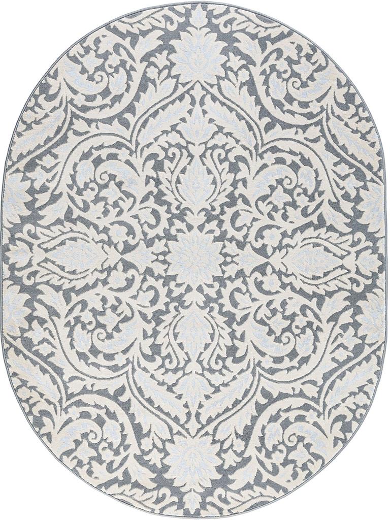 Tayse Madison Selena MDN4509 Gray Oval Area Rug