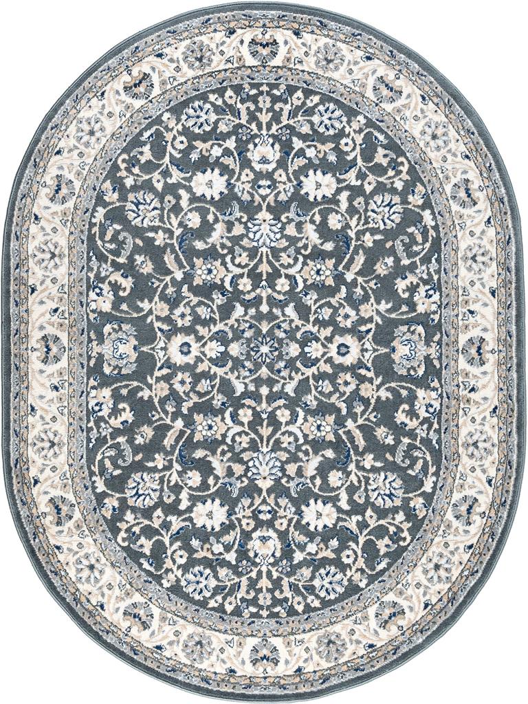 Tayse Madison Tessie MDN4609 Gray Oval Area Rug