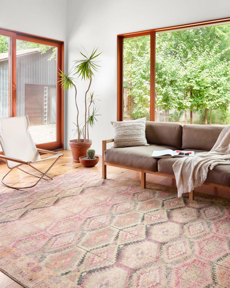 Loloi II Layla LAY-17 Pink Lagoon Rug - Carpet & Tile Mart
